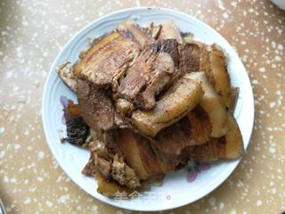 青萝卜干扣肉的做法步骤:3