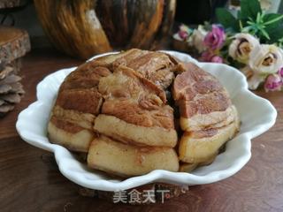 青萝卜干扣肉的做法步骤:9