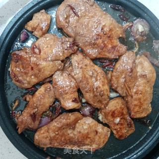 香辣秘烧鸡胸肉的做法步骤:7