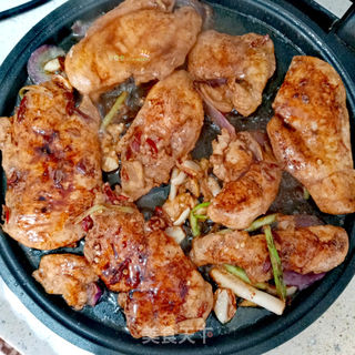 香辣秘烧鸡胸肉的做法步骤:8