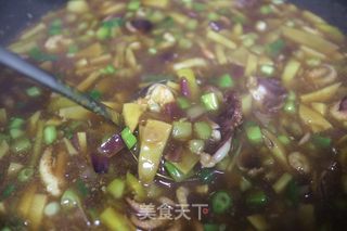 海鲜春笋盖浇饭的做法步骤：13