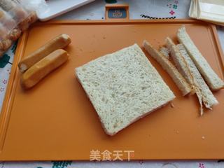 吐司芝士热狗的做法步骤:2