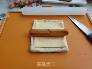 吐司芝士热狗的做法步骤:5