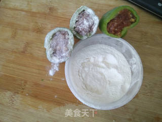 青椒酿肉的做法步骤:4