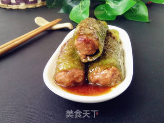 青椒酿肉的做法步骤:8