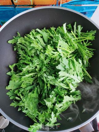 爆炒茼蒿的做法步骤：6