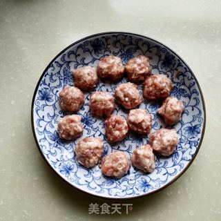 丝瓜肉丸汤的做法步骤:6