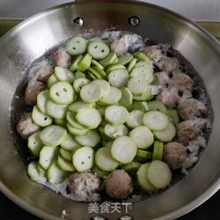 丝瓜肉丸汤的做法步骤:8