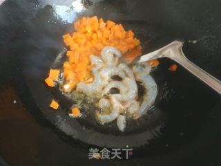 虾仁鸡蛋芝士焗饭的做法步骤:7