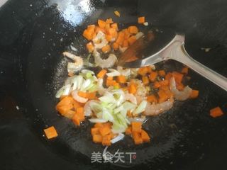 虾仁鸡蛋芝士焗饭的做法步骤:8