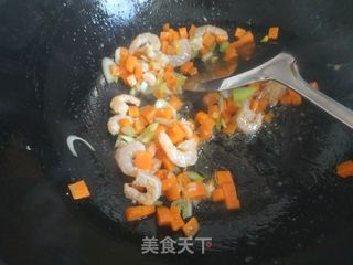 虾仁鸡蛋芝士焗饭的做法步骤:9