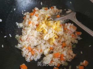 虾仁鸡蛋芝士焗饭的做法步骤：12