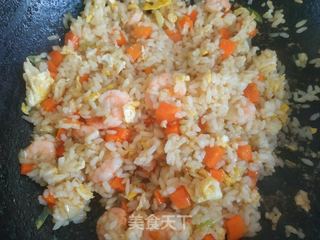 虾仁鸡蛋芝士焗饭的做法步骤:14