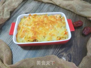 虾仁鸡蛋芝士焗饭的做法步骤:18
