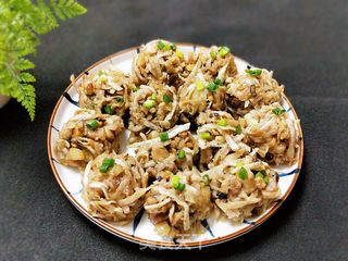 清蒸芋丝肉丸的做法步骤:12