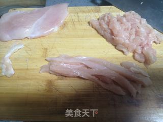 鸡(碎)米芽菜的做法步骤:2