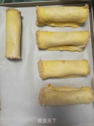 吐司山药卷的做法步骤:11