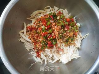 麻辣鸡丝的做法步骤:15