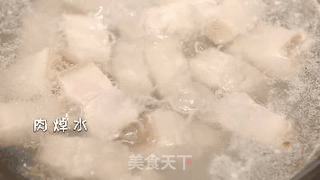 鲍鱼烧肉的做法步骤:4