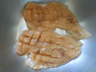 照烧鸡胸肉的做法步骤:4