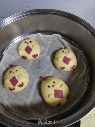 小鸡仔豆包的做法步骤:17