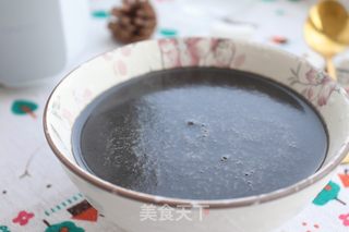 核桃黑芝麻糊的做法步骤:7
