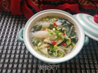 酸辣魔芋海带汤的做法步骤:13