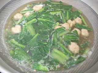 “ 肉类 ”小白菜丸子汤的做法步骤:9