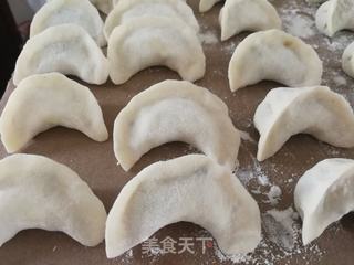 韮菜木耳鸡蛋粉条素饺的做法步骤:11
