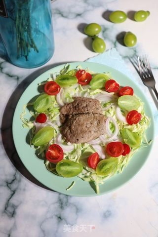 卷心菜番茄牛肉沙拉的做法步骤：11