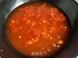 西红柿手擀面的做法步骤:8