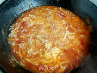 西红柿手擀面的做法步骤:14