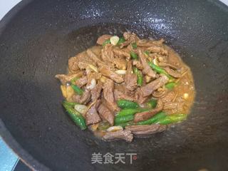 杭椒牛柳的做法步骤:8