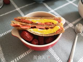 火腿奶酪三明治的做法步骤:6