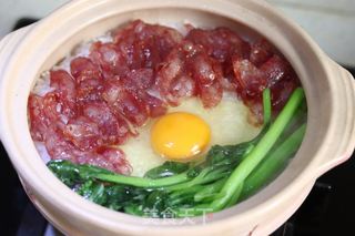 腊肠煲仔饭的做法步骤:9