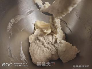 香葱肉松面包的做法步骤:3