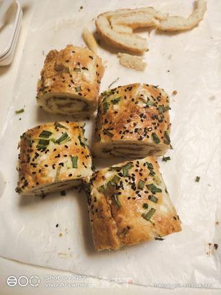 香葱肉松面包的做法步骤:13
