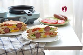 早餐超有料三明治的做法步骤:9