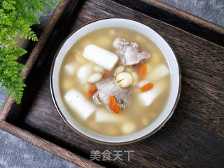 山药莲子花生猪骨汤的做法步骤:11