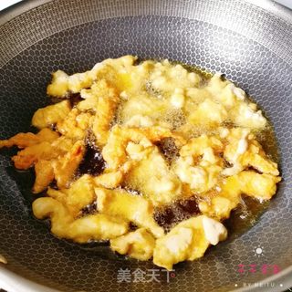 锅包肉(鸡肉版)的做法步骤:9