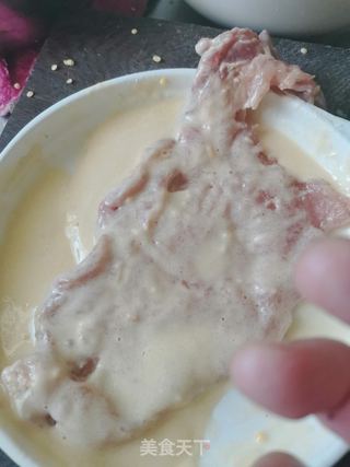 炸大排的做法步骤:4
