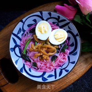 低脂鸡蛋苋菜面的做法步骤：7