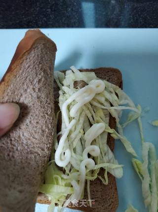 培根生菜黑麦吐司的做法步骤:5