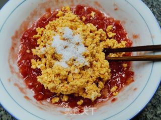 白里透红~西红柿鸡蛋水饺的做法步骤:8