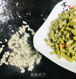 酸豆角肉末的做法步骤：6