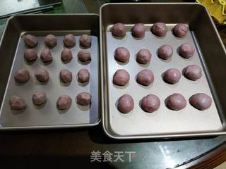 紫薯酥皮绿豆饼的做法步骤:8