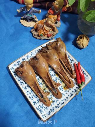 卤鸭下巴的做法步骤:7