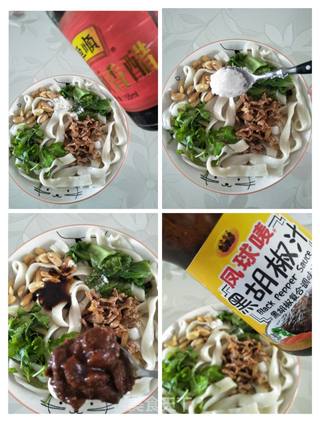 凉拌刀削面的做法步骤:7