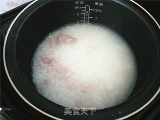 香菇肉片青菜粥的做法步骤:6