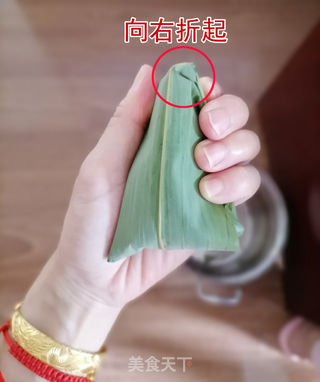四角粽子的包法的做法步骤:15